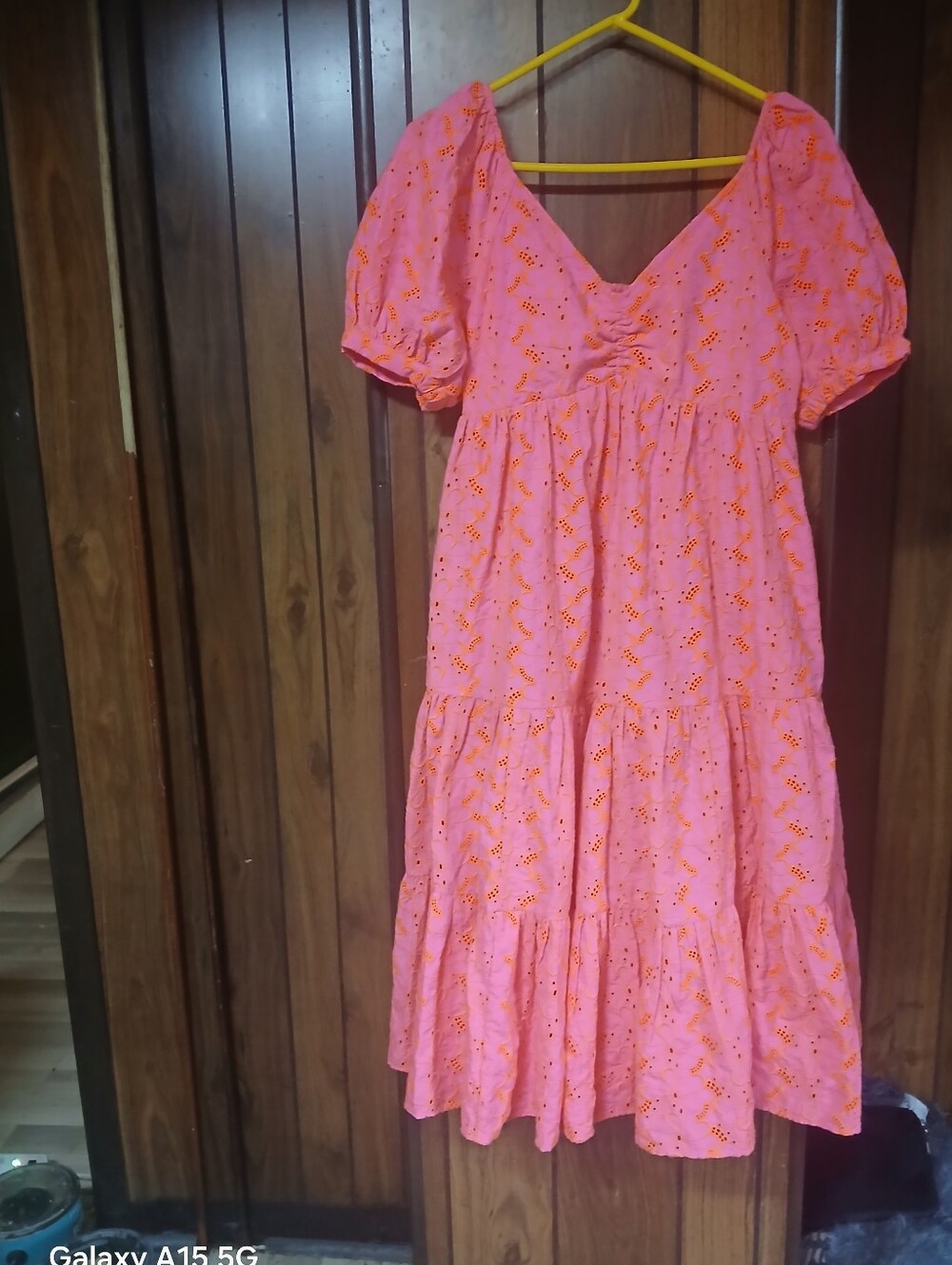 Lilly Pulitzer India Made Dress In Hot Pink Smocked Waist Dress